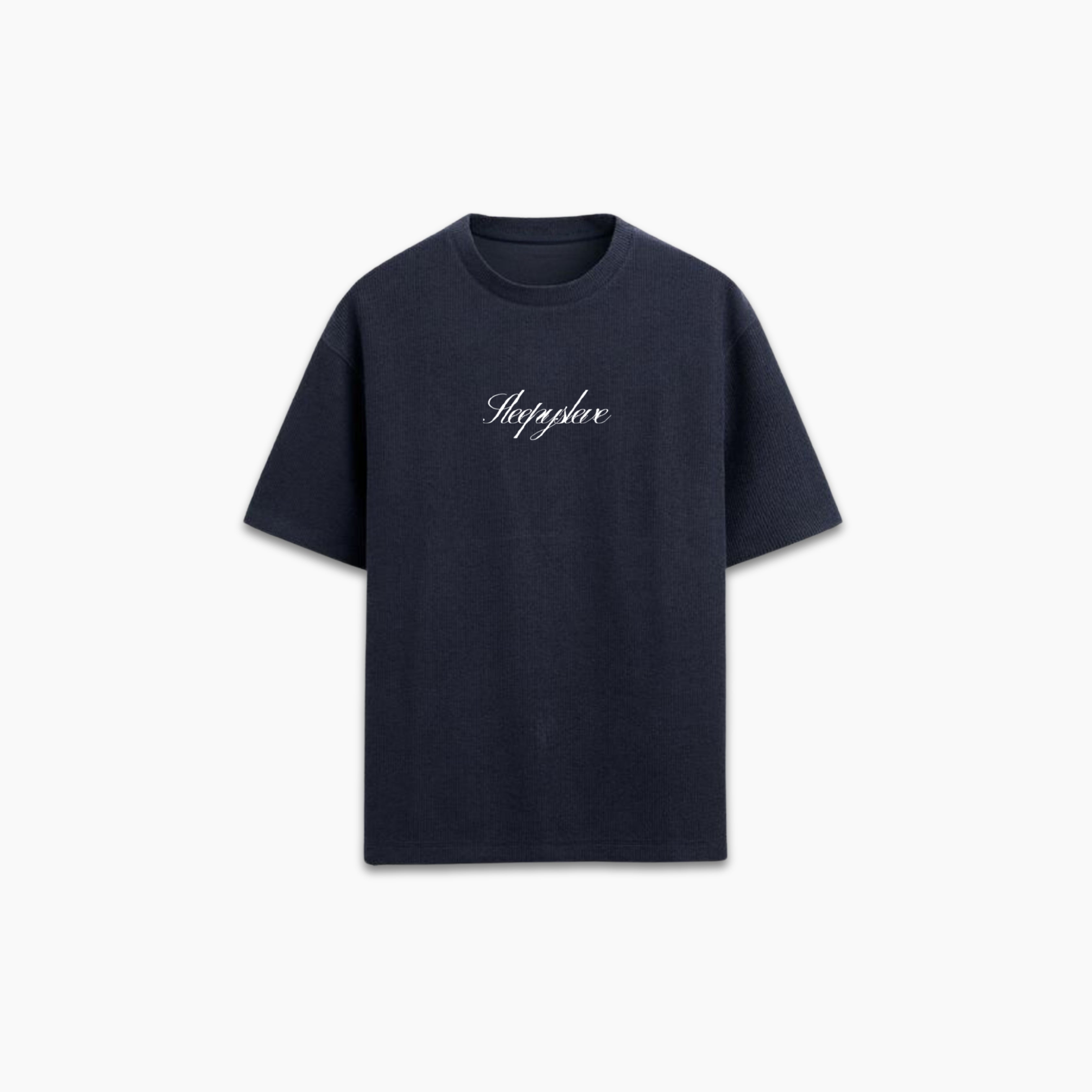 FLOWERY T-SHIRT (NAVY)