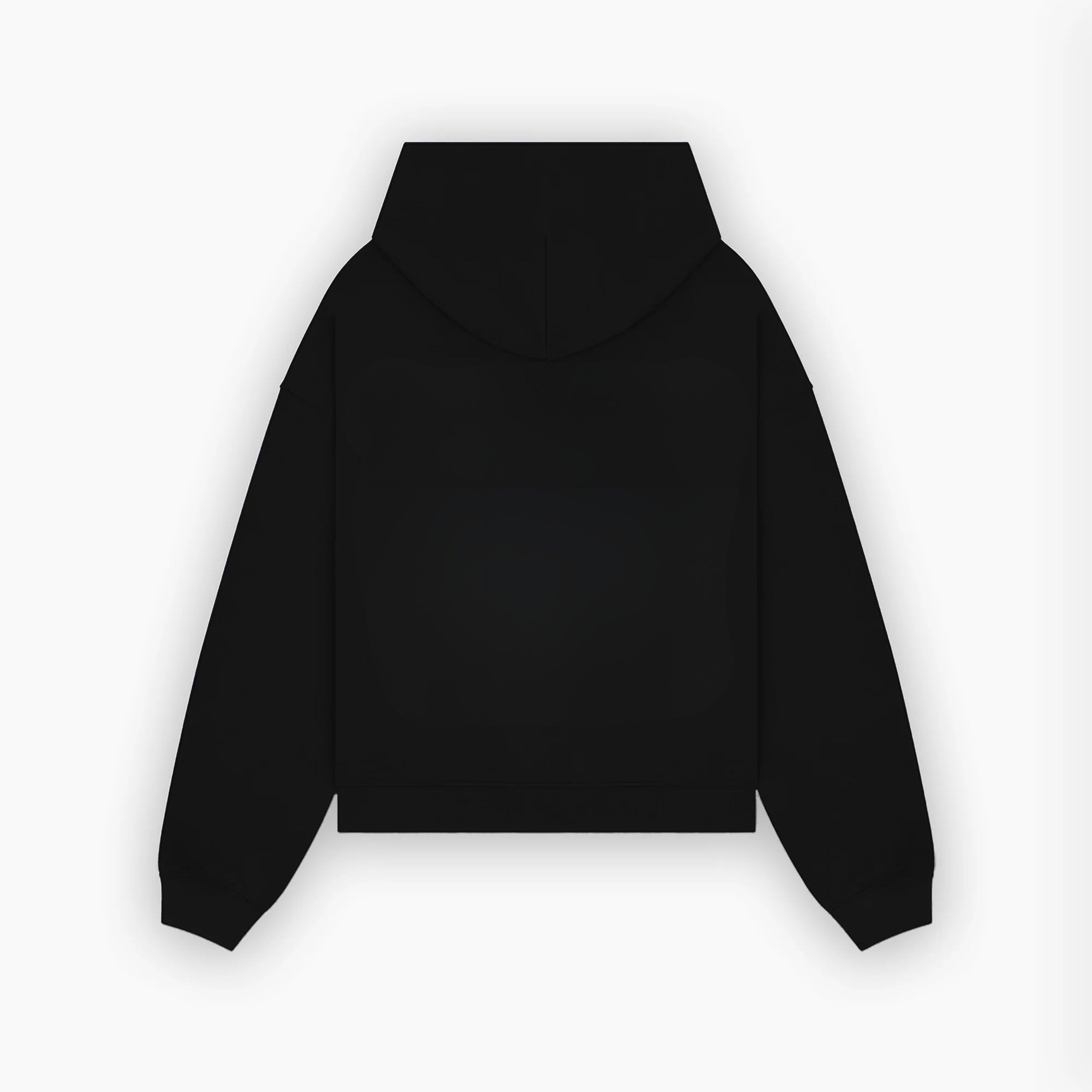 BLACK ZIPPER HOODIE