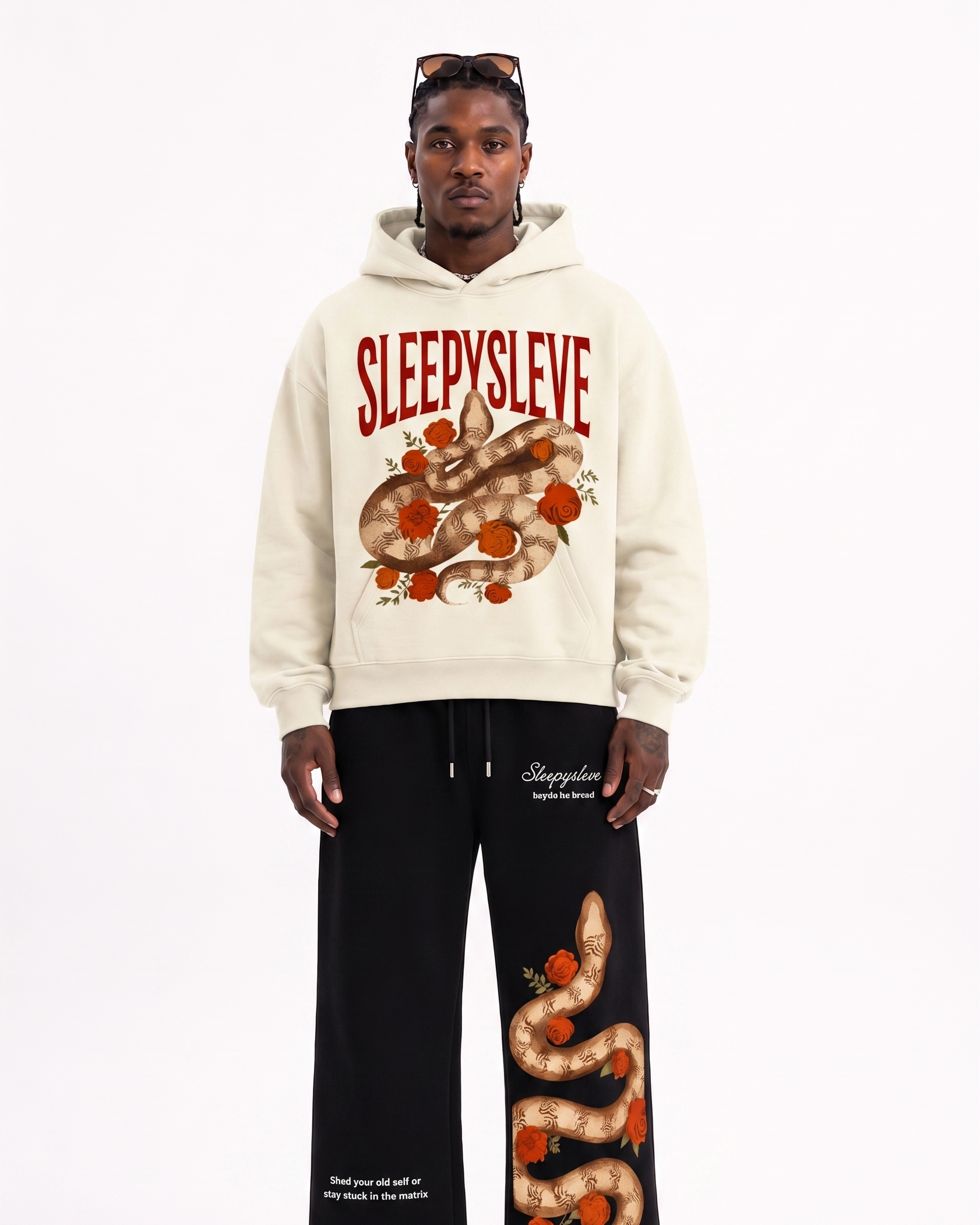 SNAKESLEVE HOODIE (OFF-WHITE)